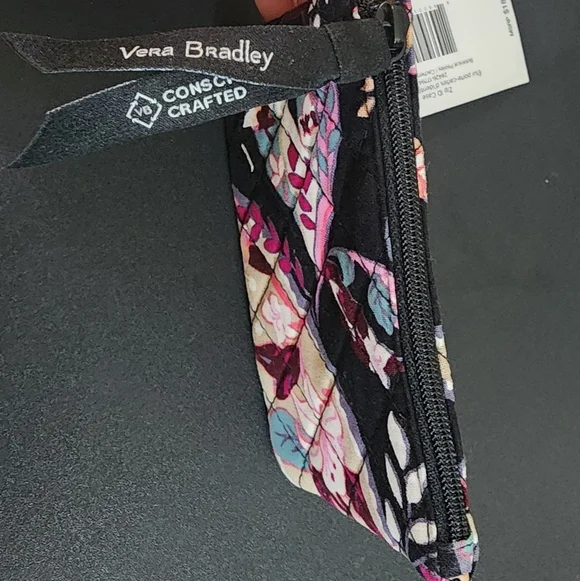 Vera Bradley Women's Cotton Zip Id Case Wallet, Botanical Paisley, One Size - Picture 5 of 6